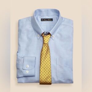 Boys Non-Iron Supima® Oxford Polo Button-Down Dress Shirt Size 16